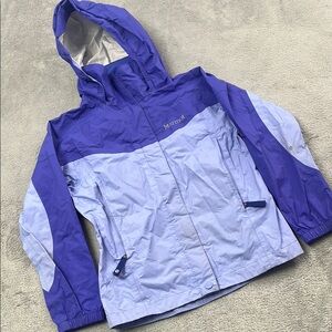 Marmot S Kids Purple Blue Lightweight Windbreaker Jacket PLAY